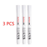 1/3/5 Pcs White Marker Pens 2.0mm Oily Waterproof White Gel Pen DIY Graffiti Sketching Markers Stationery Writing School Supplies