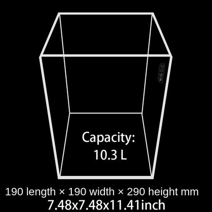 Acrylic Ultra White Fish & Aquatic Pets Tank Open Aquarium Light Table Top Small Rectangular Water Plant Turtle Tank Customized