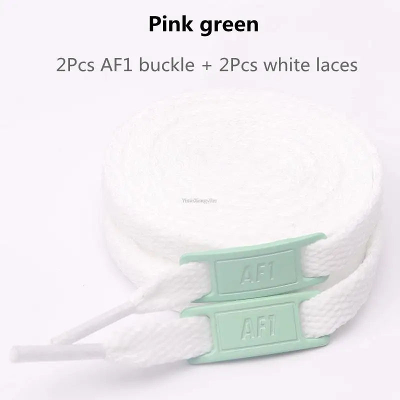 Cordones originales AF1, combinación de cordones blancos para zapatos planos y decoración de zapatos, para zapatillas Air Force One, accesorios para zapatos.