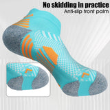 3 pares de calcetines deportivos de compresión para hombre y mujer, profesionales, de corte bajo, para fitness, maratón, correr al aire libre, desodorantes, transpirables.