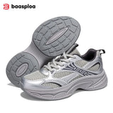 Baasploa Women Running Shoes 35-42 Fashion Lightweight Mesh Breathable Sport Shoes Comfort Soft Female Outdoor Casual Sneakers