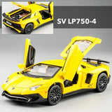1:32 Lamborghinis LP770 LP750 Car Alloy Sports Car Model Diecast Sound Super Racing Lifting Tail Hot Car Wheel For Children Gift