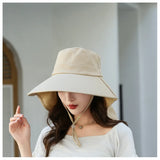 Outdoor Sun Bucket Hat for Women Girls Fishing Hat Wide Brim Bucket Hat with Neck Cover 50+ UPF Protection Safari Cap