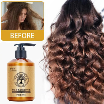 Acondicionador para cabello con crema definidora de rizos marroquí de 280 ml, productos para el cuidado del cabello rizado, seco y dañado, peinado de larga duración U5M5