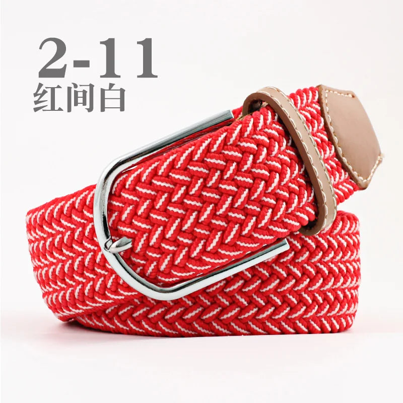 Stretch Woven Belt Unisex Canvas Belts Fashion Casual Student Belt Women Cinturon Male Waistband 105cm