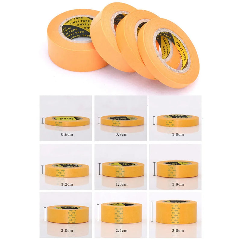 3/4/9 Rolls Model Masking Tape Fine Line DIY Cover Tape for Hobby Gundam Model Paint Tool 1/2/3/6/8/10/12/15/18/20/24/30mm