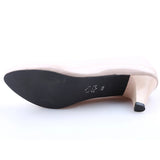 Shoes Ladies Pumps Medium Heel Nude Sexy High Heels Weeding Shoes Women Office Work White Pumps Party Shoes