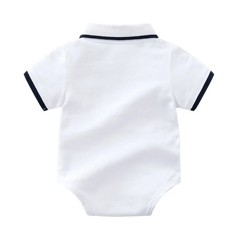 Conjunto de ropa de verano para bebé niño con gorro, polos de verano, camisa de manga corta, pantalones cortos, conjunto de ropa para niño