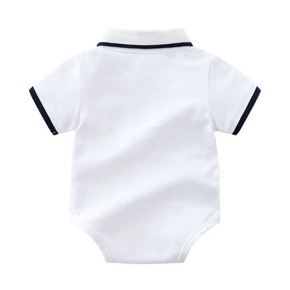 Conjunto de ropa de verano para bebé niño con gorro, polos de verano, camisa de manga corta, pantalones cortos, conjunto de ropa para niño
