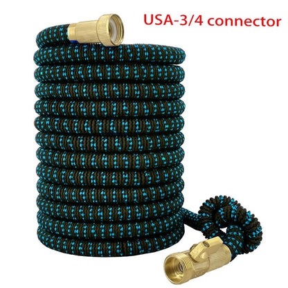 Manguera de jardín extensible mágica para riego y limpieza, conector de 3/4", aspersor, dispositivo de riego, anti-dobleces