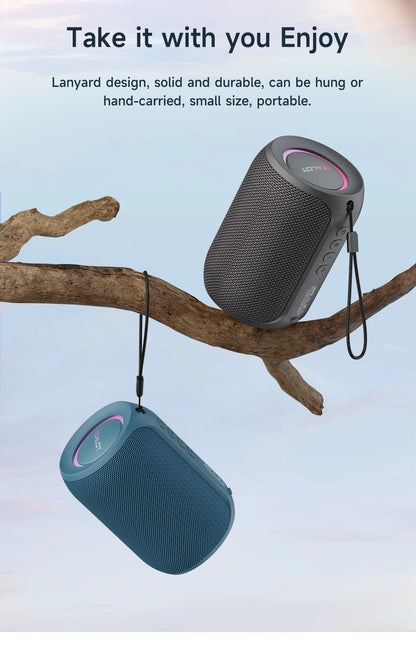 Potente altavoz Bluetooth Zealot-S32PRO, inalámbrico con graves, luz LED, para exteriores, subwoofer, resistente al agua.