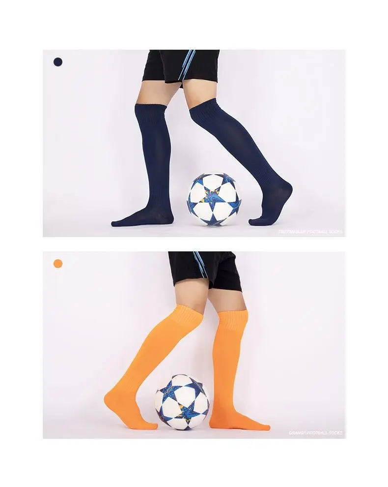 Football Soccer Socks Breathable Outdoor Sports Rugby Stockings Over Knee High Volleyball Baseball Hockey Kids Adults Long Socks