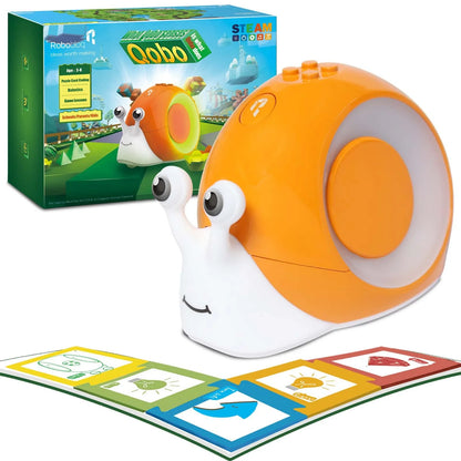 Robobloq Qobo Toy Robot For Kids 3-6, Screen-Free Early Education Coding Robot, 2 Game Modes, Learning and Education Toy