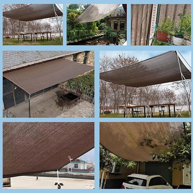 Multiple color outdoor garden sunshade net, terrace sunshade net, camping sunshade net, UV protection, HDPE sunscreen cloth, sun