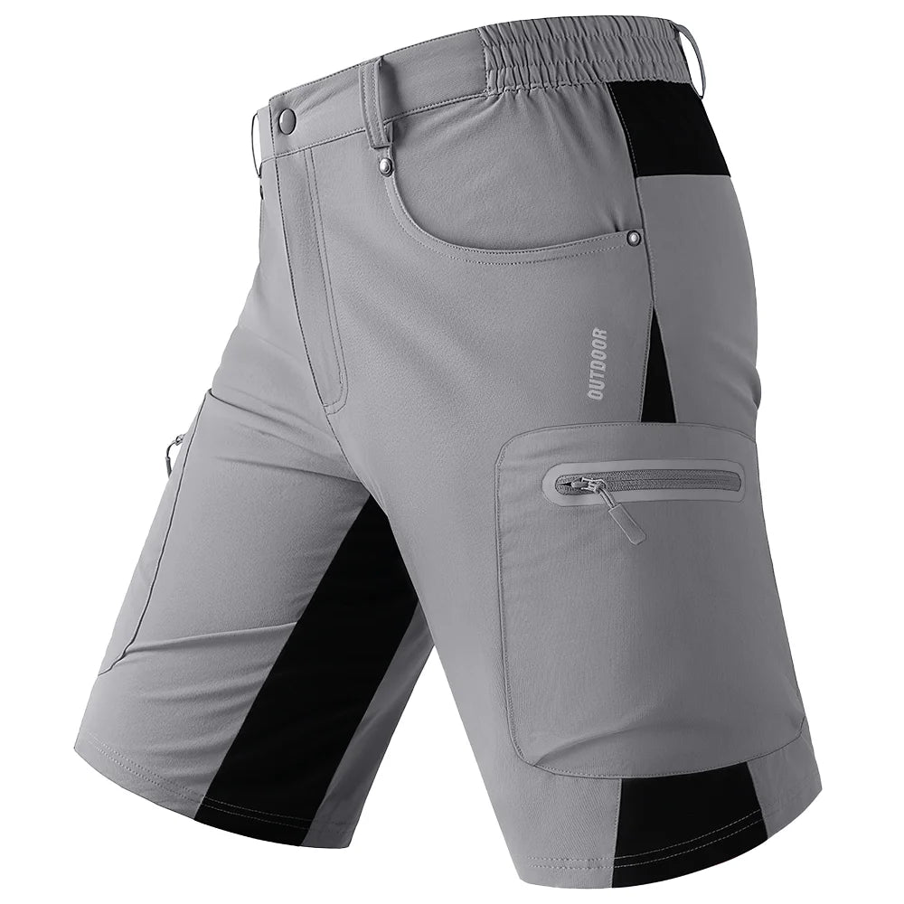 TACVASEN Quick Dry Cargo Shorts Mens Lightweight Work Cargo Shorts Multi Pockets Waterproof Outdoor Hiking Fishing Shorts Male