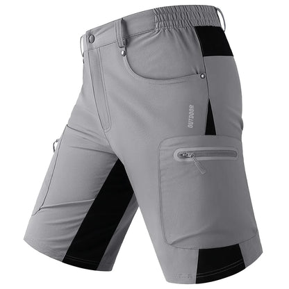 TACVASEN Quick Dry Cargo Shorts Mens Lightweight Work Cargo Shorts Multi Pockets Waterproof Outdoor Hiking Fishing Shorts Male