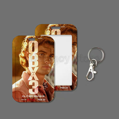 TV Show Outer Banks DBX3 Keychain Card Holder Keychains Badge Business Credit Card Holders Bank Bus ID Cards Cover Case Keychain