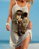 Disney Women Plus Size Clothing Dresses For Women Summer Dress 2024 Plus Size Party Dresses 7xl 8xl 9xl Woman Elegant Dress 
