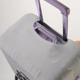 Splashing Ink Tongue Dog Light Grey Pattern Luggage Protective Cover, suitable for 18-32 inch luggage covers, luggage handle glo