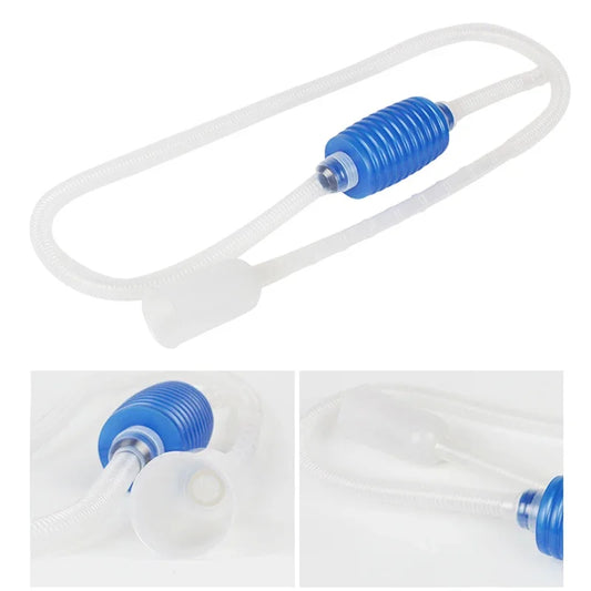 Aquarium Siphon Fish Tank Syphon Vacuum Cleaner Pump Semi-automatic Water Change Changer  Water Filter Pump Cleaning Accessories