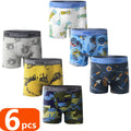 1/3/6 pcs Boys Boxer Briefs Sets 2025 New Kids Cotton Underwear Boy Underpants Teenager Dinosaur Print Soft Children Panties