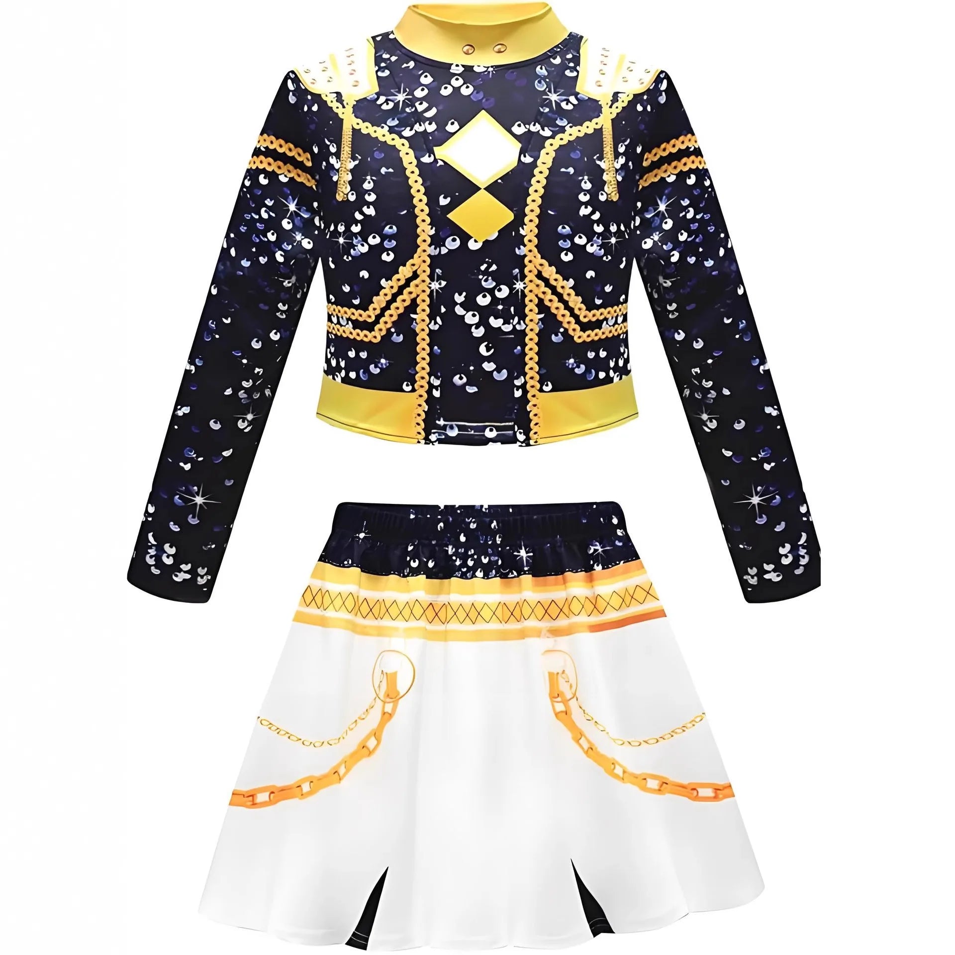 Children Girls Movie Kpop Mira Cosplay Costume Print Demon Hunters Zoey Rumi Cosplay Carnival Show Clothes Kids Girl Huntrix Set