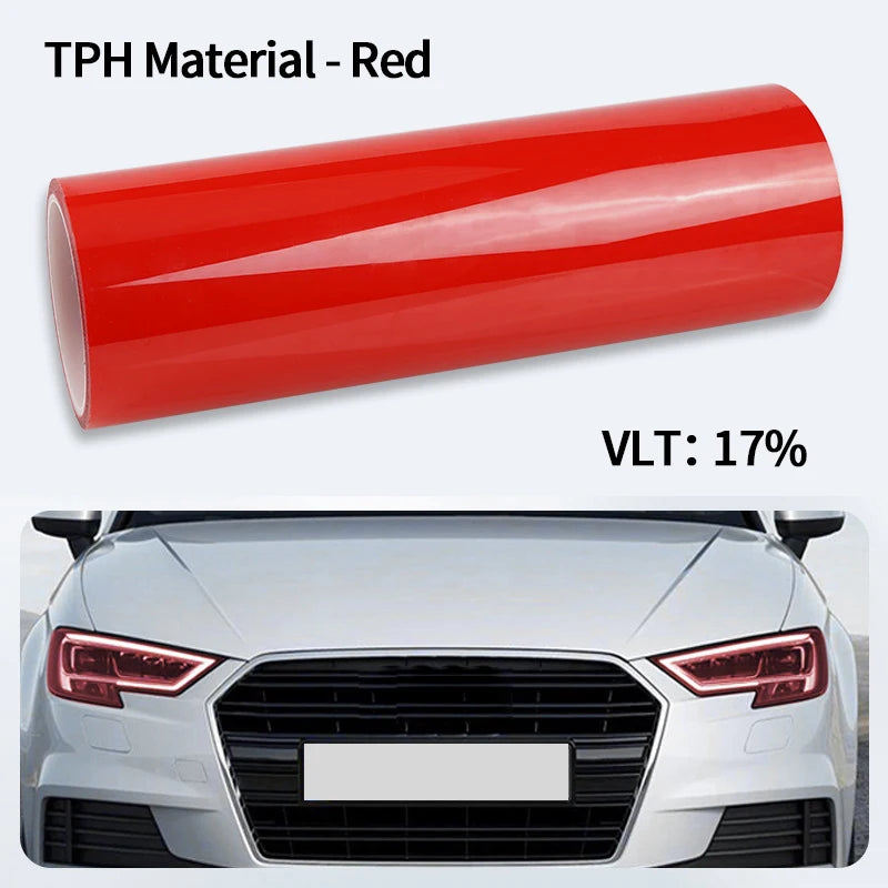 Car Headlight & Taillight & Fog Light Lamp wrap Film Smoke Black TPH PU PPF Protective Film For Car Styling Motorcycle Decorate