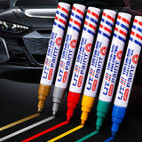 Car Paint Pen Waterproof Car Tire Tread Oil-Based Painting Marker Permanent Auto Scratch Repair Touch Up Paint Pen Quick Dry