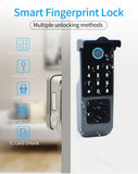 Tuya WIFI Double Side Fingerprint Lock Waterproof Outdoor Gate Passcode Rfid Card Keyless Smart Door Lock