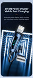 Toocki LED Display USB Cable For iPhone 14 13 12 11 Pro Max Fast Charger Charging Lightning 2.4A USB Wire Cord X XR 8 7 1m 2m