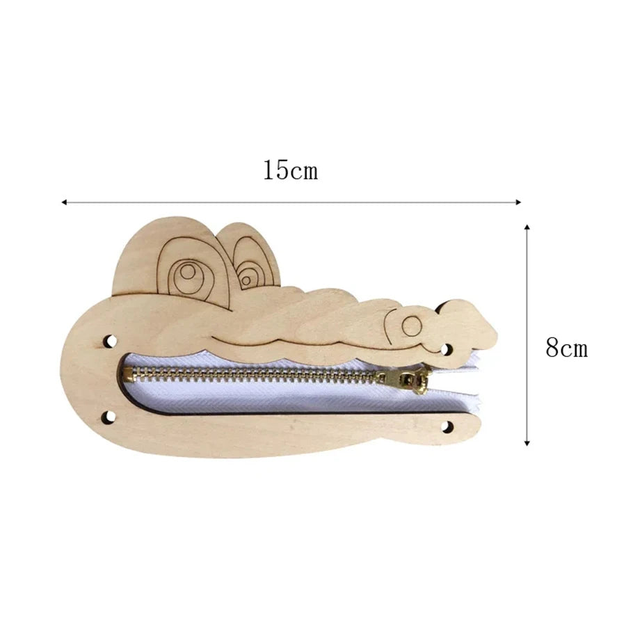 Montessori Busy Board Accessories Wood DIY Toy Material Education Activity Board Parts Toys For Children Basic Skills Learning