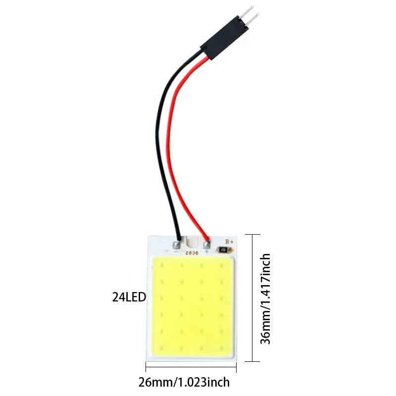 C5W Festoon LED Bulb 31mm 36mm 39mm 41mm T10 W5W LED COB Light 12V White 7000K Car Interior Dome Reading Trunk Lmaps