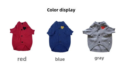 Adorable Knit Sweater Dog Cat Autumn/winter Fashionable Warm Protective Clothing Pet Coats Jackets Trendy Brand In Stock
