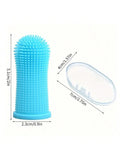 Pet Finger Toothbrush Cleaning Products for Cats and DogsOral Cleaning BrushesSilicone Bristles 
