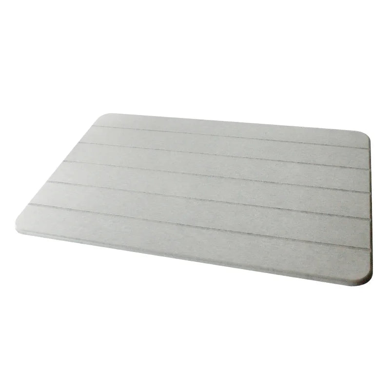 Indoor Diatomite Stone Bath Mat Diatom Mud Soft Mat Water Absorption Quick Drying Diatomite Stone Shower Mat Entryway Rugs