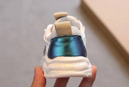 Zapatos para bebés y niños pequeños, talla 21-36, de malla transpirable, informales, antideslizantes