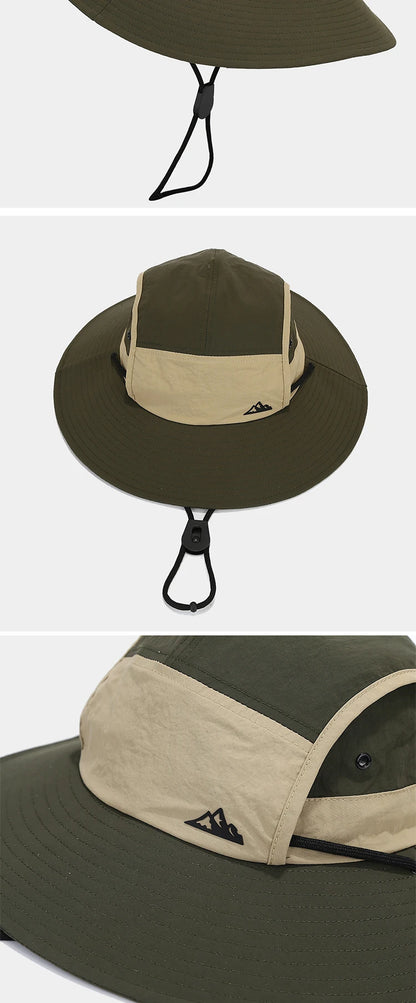 Summer Outdoor Sun Protection Hat for Women Men Hiking Fishing Sunscreen Visor Cap Large Brim Shawl Quick Drying Fisherman Hat