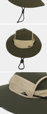 Summer Outdoor Sun Protection Hat for Women Men Hiking Fishing Sunscreen Visor Cap Large Brim Shawl Quick Drying Fisherman Hat