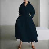 Vestido elástico suelto de cintura alta que adelgaza el vestido elegante del temperamento Primavera Verano moda playa ropa femenina de talla grande