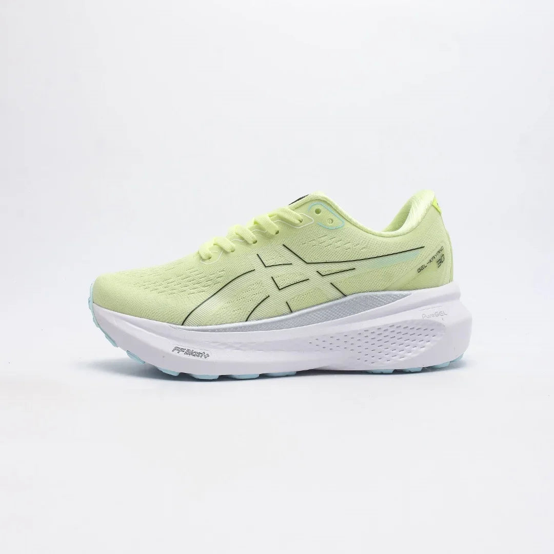 Zapatillas de running Asics Gel Kayano 30 para mujer, color negro, caña baja, antideslizantes, transpirables y ligeras.