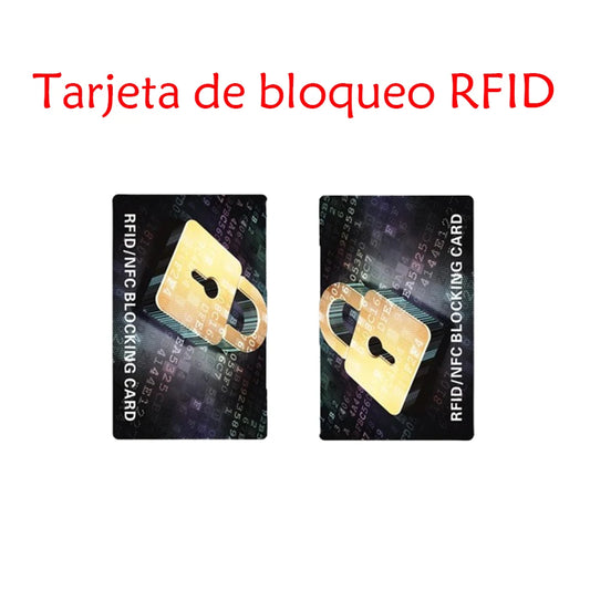 Tarjeta bloqueadora RFID, bloqueo de señal NFC, seguridad, tarjeta de débito, crédito, protector de pasaporte, juego de bloqueador, etiqueta de llave inteligente, token