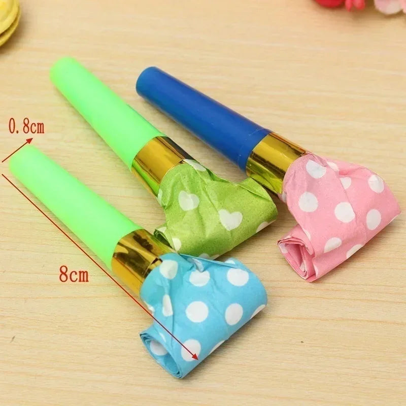Juguetes sonoros para niños, divertidas bolas con silbato, regalos de fiesta, bolsas de regalo, artículos de cumpleaños (30 unidades) 