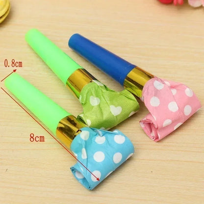 Juguetes sonoros para niños, divertidas bolas con silbato, regalos de fiesta, bolsas de regalo, artículos de cumpleaños (30 unidades) 