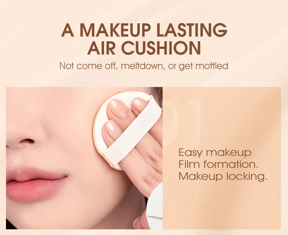Wholesale O.TWO.O Air Cushion BB Cream 3 Colors Fuller Coverage Waterproof Long-lasting Concealer Cushion Compact Face Makeup