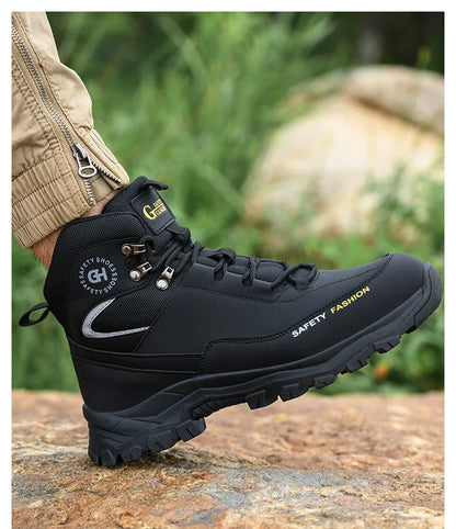 Waterproof Work Safety Boots Men Women Indestructible Anti smash Anti Puncture Work Shoes Protective Men Safety Shoes