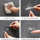 5/50pcs Transparent Stainless Steel Strong Self Adhesive Hooks Key Storage Hanger for Kitchen Bathroom Door Wall Multi-Function