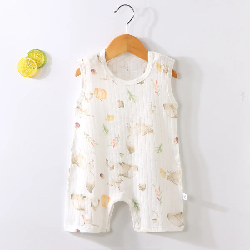 New 2025 Soft and Lightweight Cotton Baby Crawling Clothes for Boys Girls Aged 1-20 Months Children Romper Kids Homewear