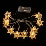 1.5/3M Christmas Lights Snowflake String Lights Fairy Lights Waterproof Star Ball LED Lamp for Home Christmas Tree Garden Decoration 