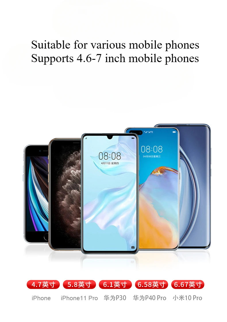 Universal Gravity Auto Phone Holder Car Air Vent Clip Mount Mobile Phone Holder Cell Phone Stand GPS Support For iPhone Samsung