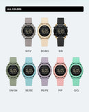 NAVIFORCE NF7108 Casual Wild Ladies Watch 50m Waterproof LCD Digital Display Electronic Silicon Strap Female Clock